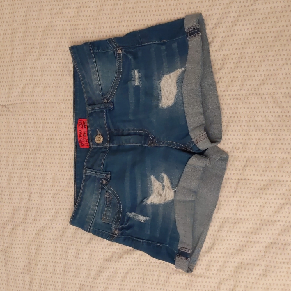 Womens Wax Jean Butt I Love You Small Shorts